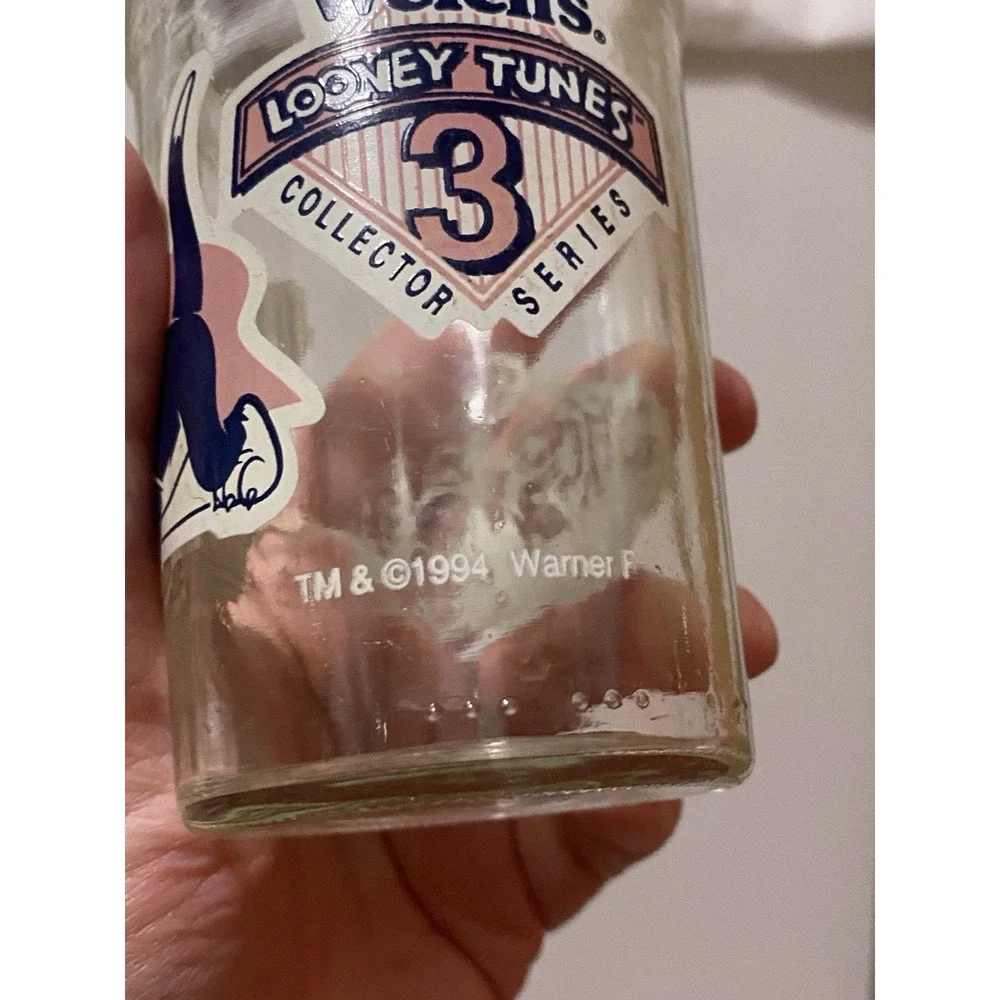Welch's Looney Tunes Collectors Edition 3 Jelly Jar Glass 1994 Sylvester Cat